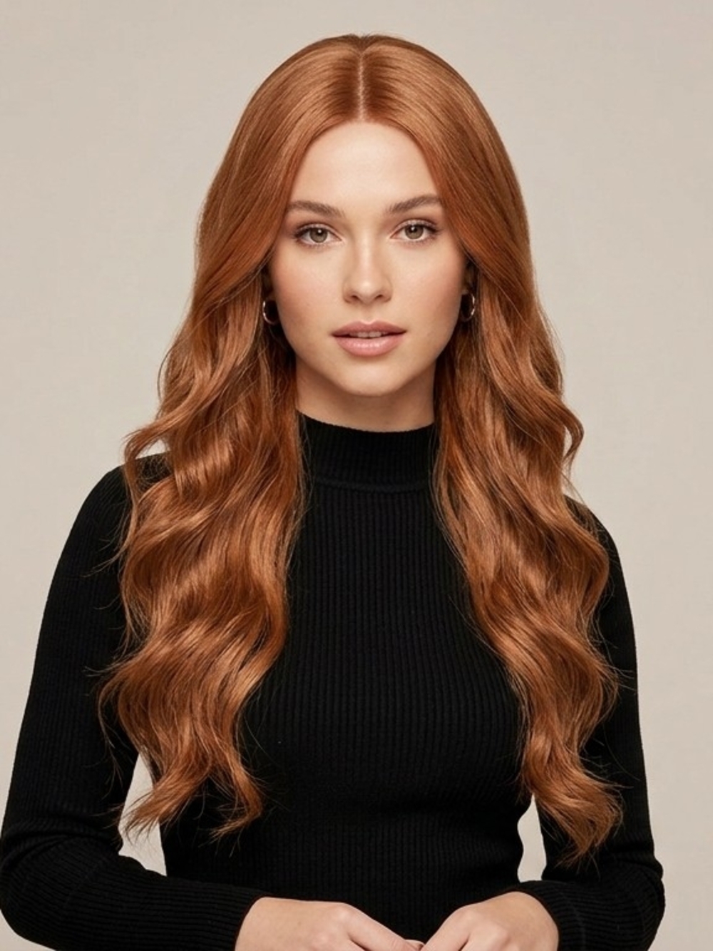 Luxury Auburn Long Wavy Women’s Hairpiece - Smiffy's